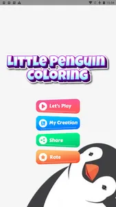 Little Penguin : Coloring screenshot 0