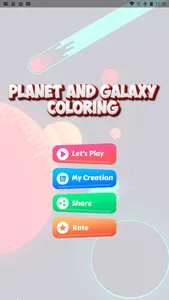 Planet and Galaxy Coloring screenshot 0