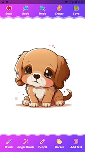 Puppy Dog Coloring Game screenshot 0