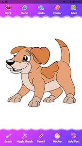 Puppy Dog Coloring Game screenshot 1