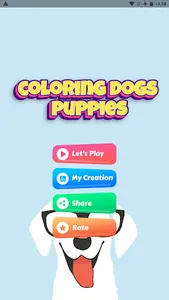Puppy Dog Coloring Game screenshot 2