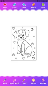 Puppy Dog Coloring Game screenshot 4