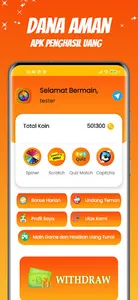 Apk penghasil saldo dana aman screenshot 0