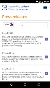 UCB IR App screenshot 1