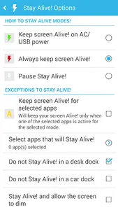 Stay Alive! Keep screen awake screenshot 14