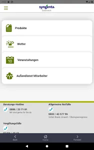 Syngenta Produktinformation screenshot 2