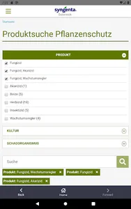 Syngenta Produktinformation screenshot 3