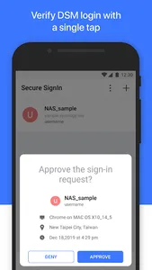 Synology Secure SignIn screenshot 1