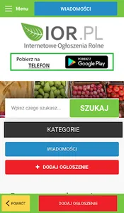 IOR.pl Ogłoszenia Rolnicze Gie screenshot 1