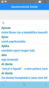 Gasztronómiai Szótár screenshot 1