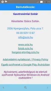 Gasztronómiai Szótár screenshot 5
