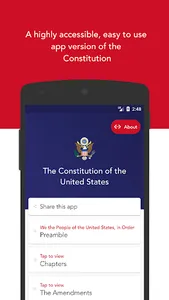 United States Constitution screenshot 0