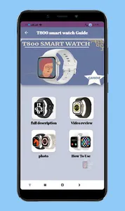 T800 smart watch Guide screenshot 0