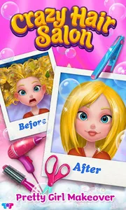 Crazy Hair Salon-Girl Makeover screenshot 5