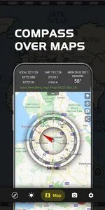 Digital Compass - Compass Maps screenshot 1