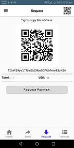 Take1 Wallet screenshot 1