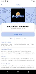 Jordys Pizza NE7 screenshot 1