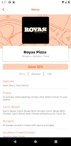 Royas Pizza CA7 screenshot 1