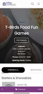 T-Birds Food Fun Games screenshot 1