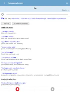 English Vocabulary screenshot 10
