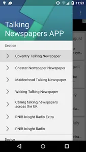 Talking Newspapers App screenshot 1