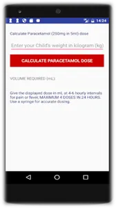 Kids Paracetamol Calculator screenshot 2