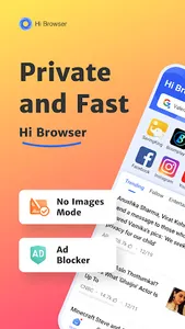 Hi Browser-Private&Fast web screenshot 0