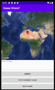 Guess Where On The Map? screenshot 1