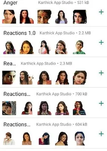 Tamil Actress Stickers screenshot 2