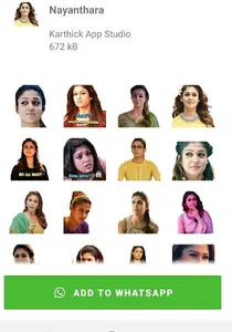 Tamil Actress Stickers screenshot 3