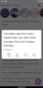 Birthday Quotes and Sayings screenshot 0