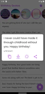 Birthday Quotes and Sayings screenshot 1