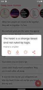 Deep Love Quotes and Sayings screenshot 2
