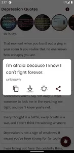 Depression Quotes and Sayings screenshot 2