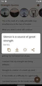 Strength Quotes and Sayings screenshot 2