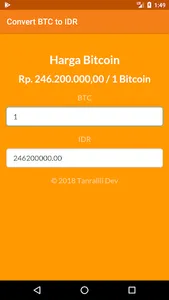 BTC to IDR screenshot 2