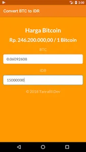 BTC to IDR screenshot 3