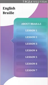 Braille Learning Application screenshot 2