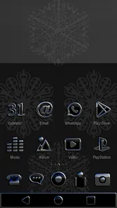 SAKATO Xperia Theme - silver w screenshot 1