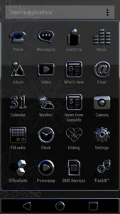 SAKATO Xperia Theme - silver w screenshot 2