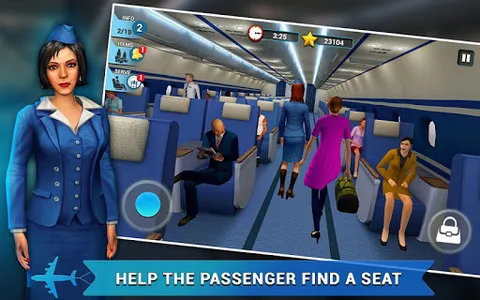 Airplane Flight Attendant -Car screenshot 9