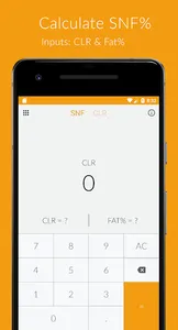 Milk SNF Calculator screenshot 0