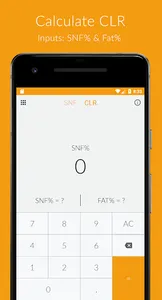 Milk SNF Calculator screenshot 1
