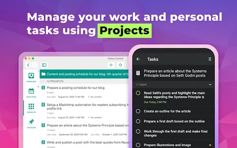 Chaos Control: GTD Organizer & screenshot 1