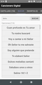 Cancionero Cristiano Digital screenshot 1