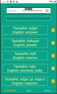 Tachelhit-English Dictionary screenshot 0