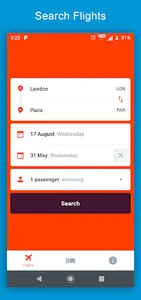 Pery Air - Flight Booking App screenshot 0