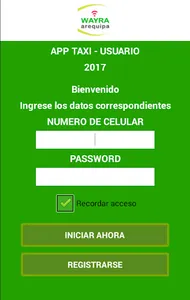 Taxi Wayra AQP screenshot 1