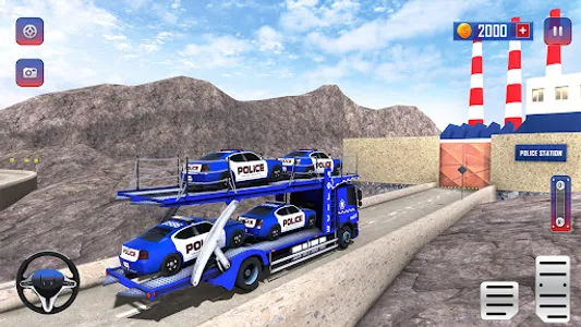 Police Car Transport Car Games screenshot 3