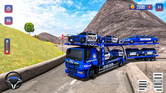 Police Car Transport Car Games screenshot 5